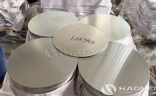 Aluminum circle discs for utensils