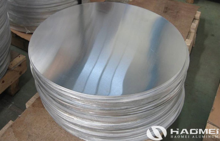 Aluminum circular sheet for lamp cover